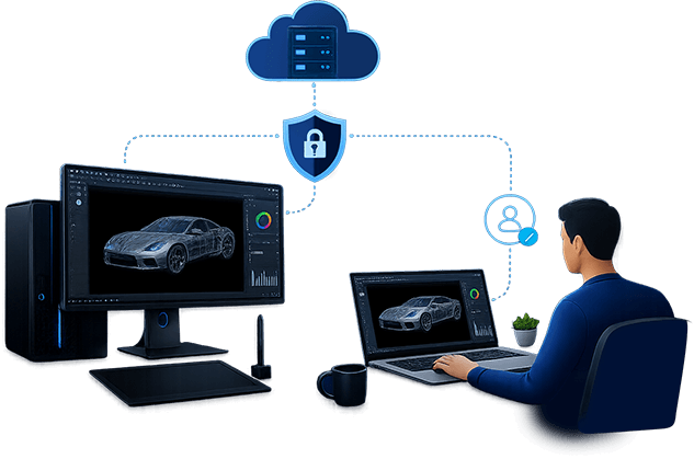 Secure Remote Access to Graphics Workstations